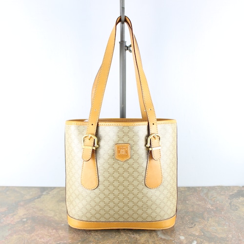 .OLD CELINE MACADAM PATTERNED HAND BAG MADE IN ITALY/オールドセリーヌマカダム柄ハンドバッグ2000000051680