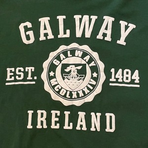 【FRUIT OF THE LOOM】都市名 GALWAY ロゴ Tシャツ プリント XL グッドカラー US古着 アメリカ古着