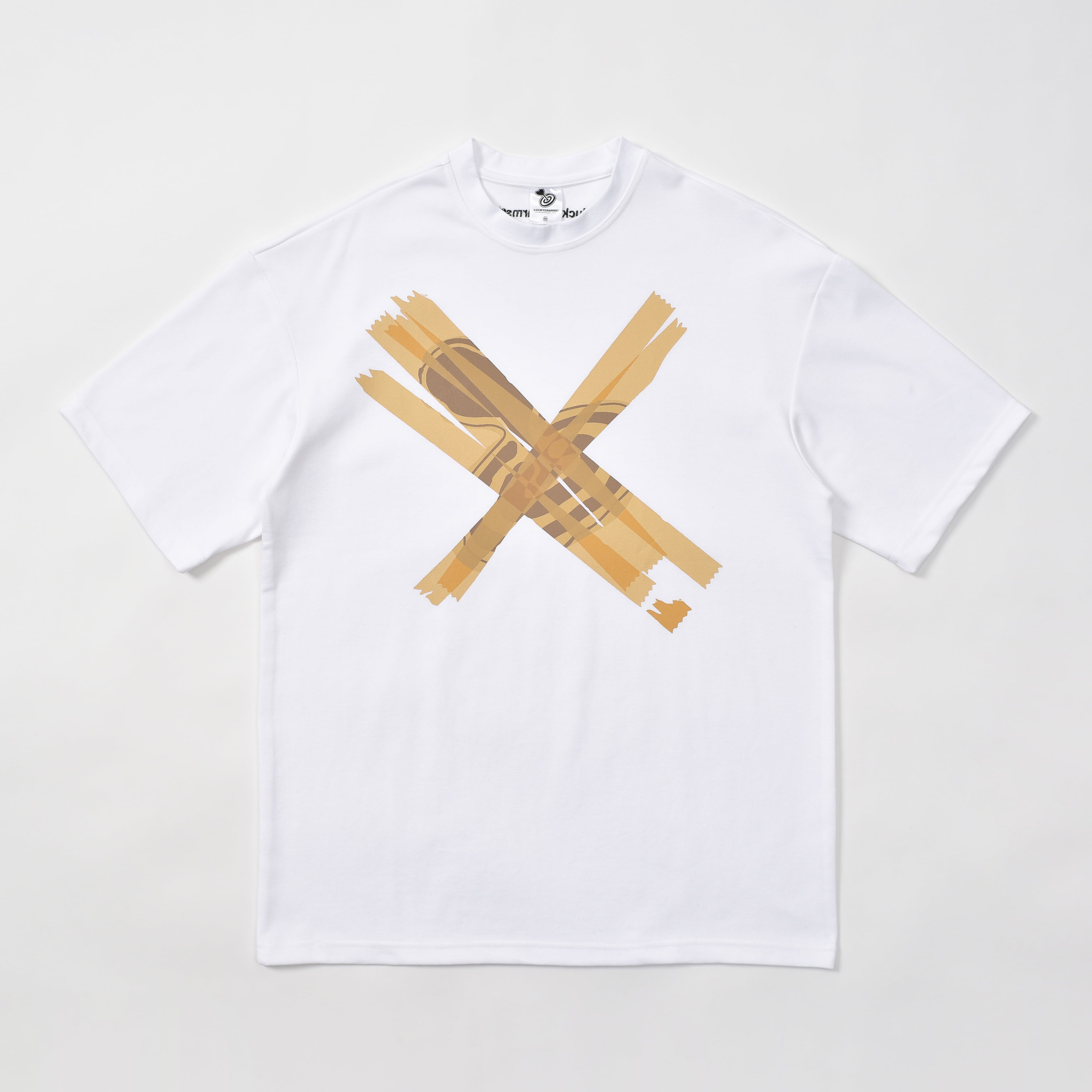 LKCS] LUCKYCHARMS x OX. Short sleeved t-shirt white 正規品 韓国 