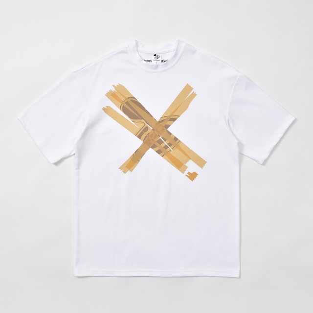 [LKCS] LUCKYCHARMS x OX. Short sleeved t-shirt white 正規品 韓国ブランド 韓国ファッション 韓国代行 lucky charms パーカー ソ・イングク