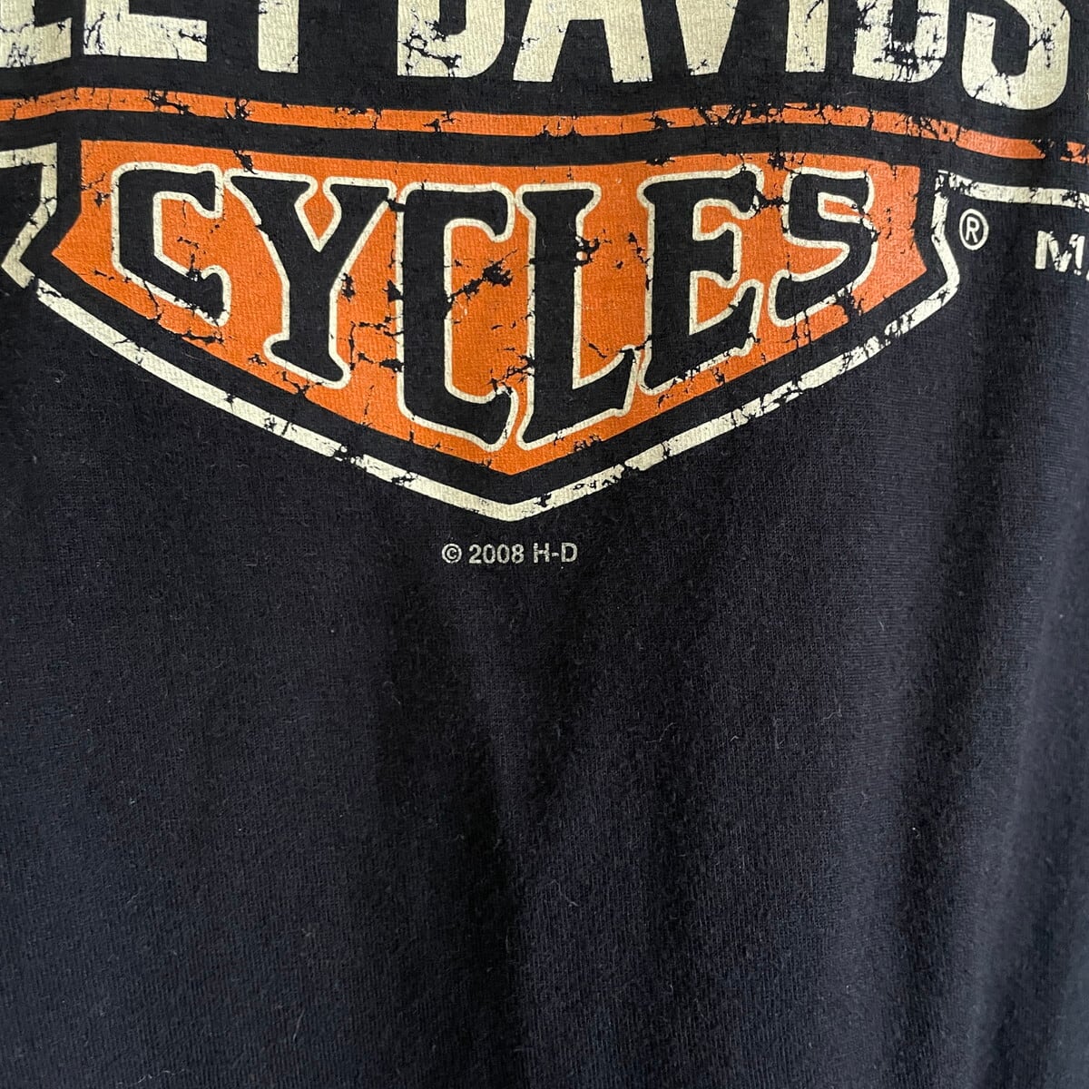 ビッグサイズ Harley-Davidson ハーレーダビッドソン プリント Tシャツ