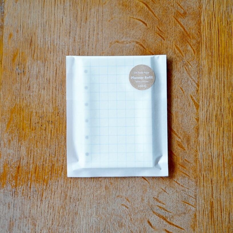 BLOCK REFILL 高級筆記専用紙のリフィル Planner Refill For