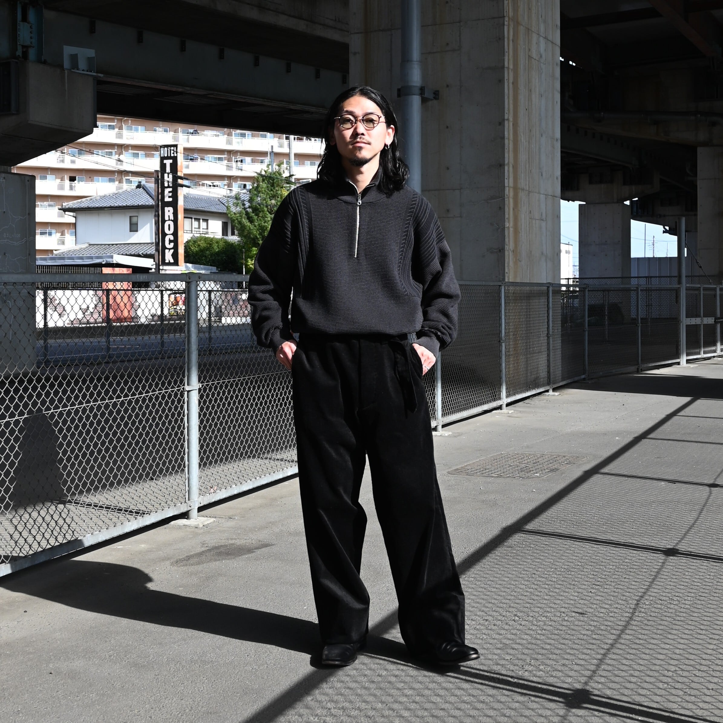 YASHIKI / Fuyushigure Half Zip Knit | GANKO