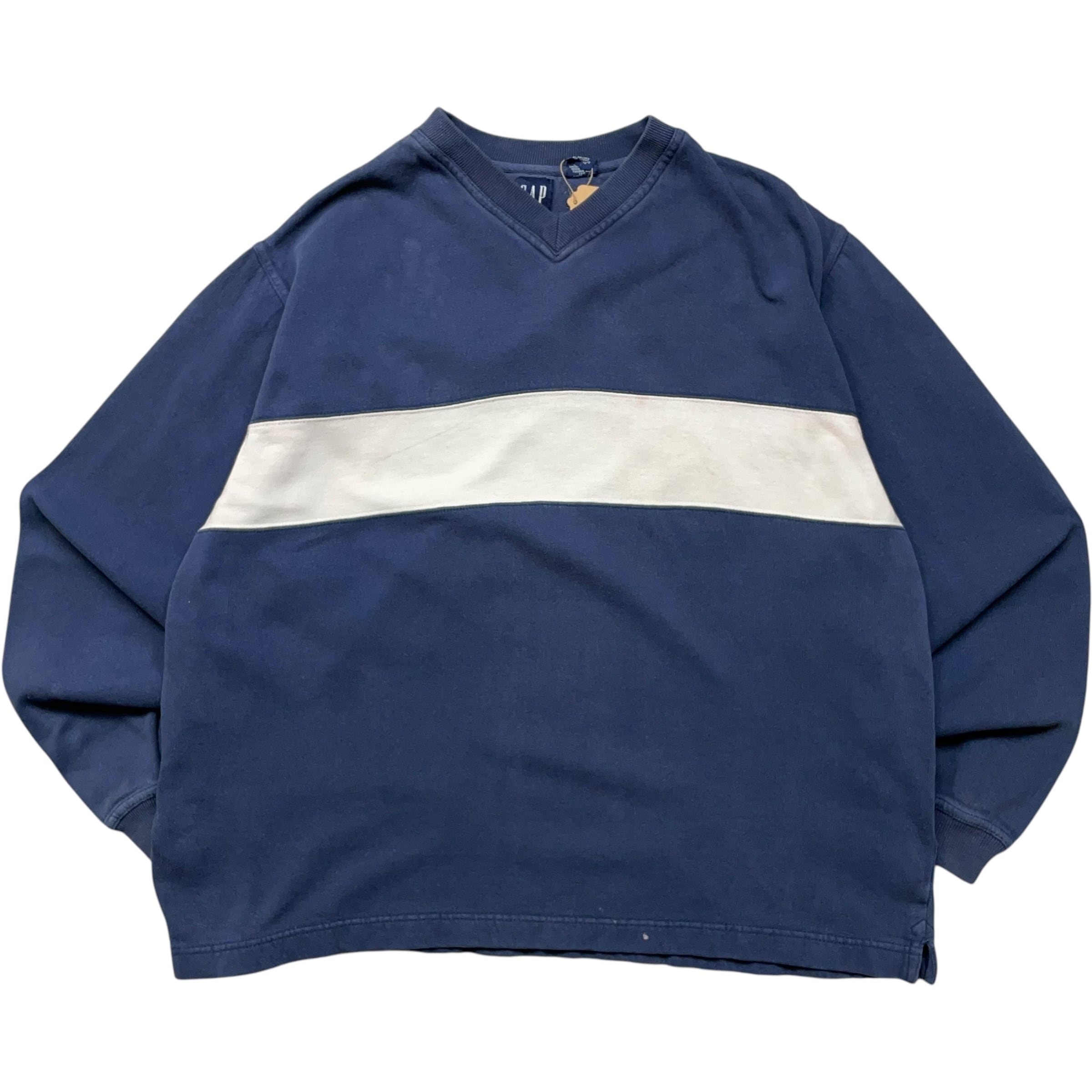 《L》GAP ギャップ バイカラー スウェット no.5638