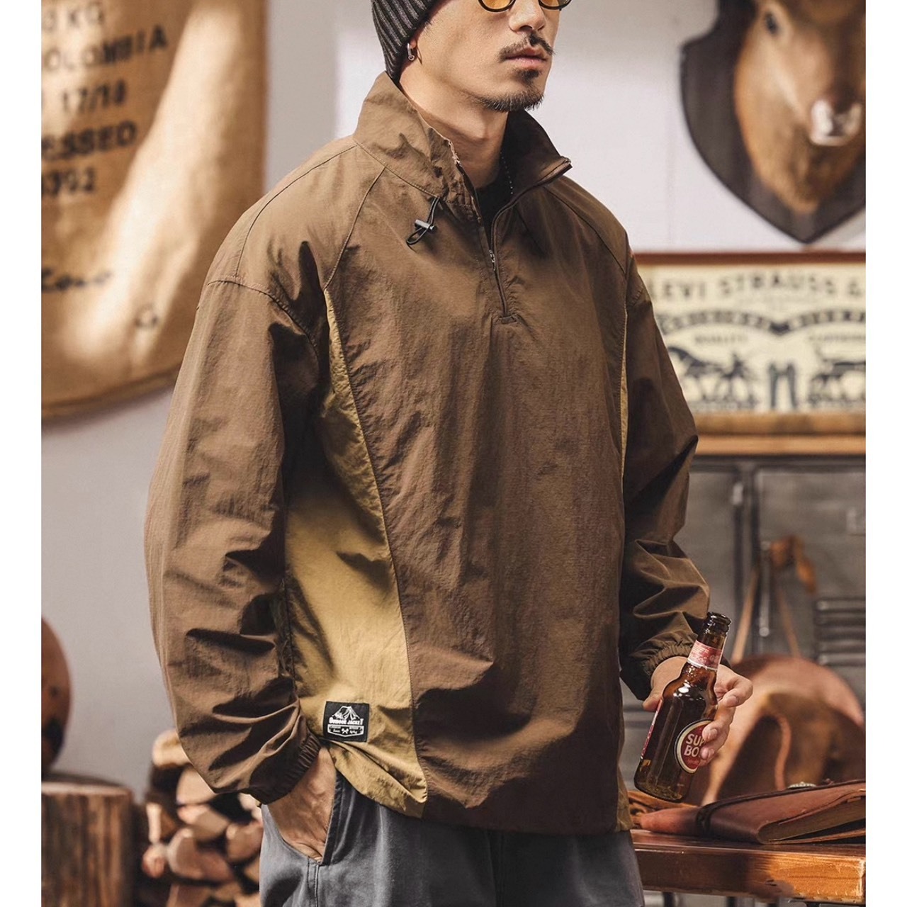 Half zip outdoor pullover jacket 1270 - 11