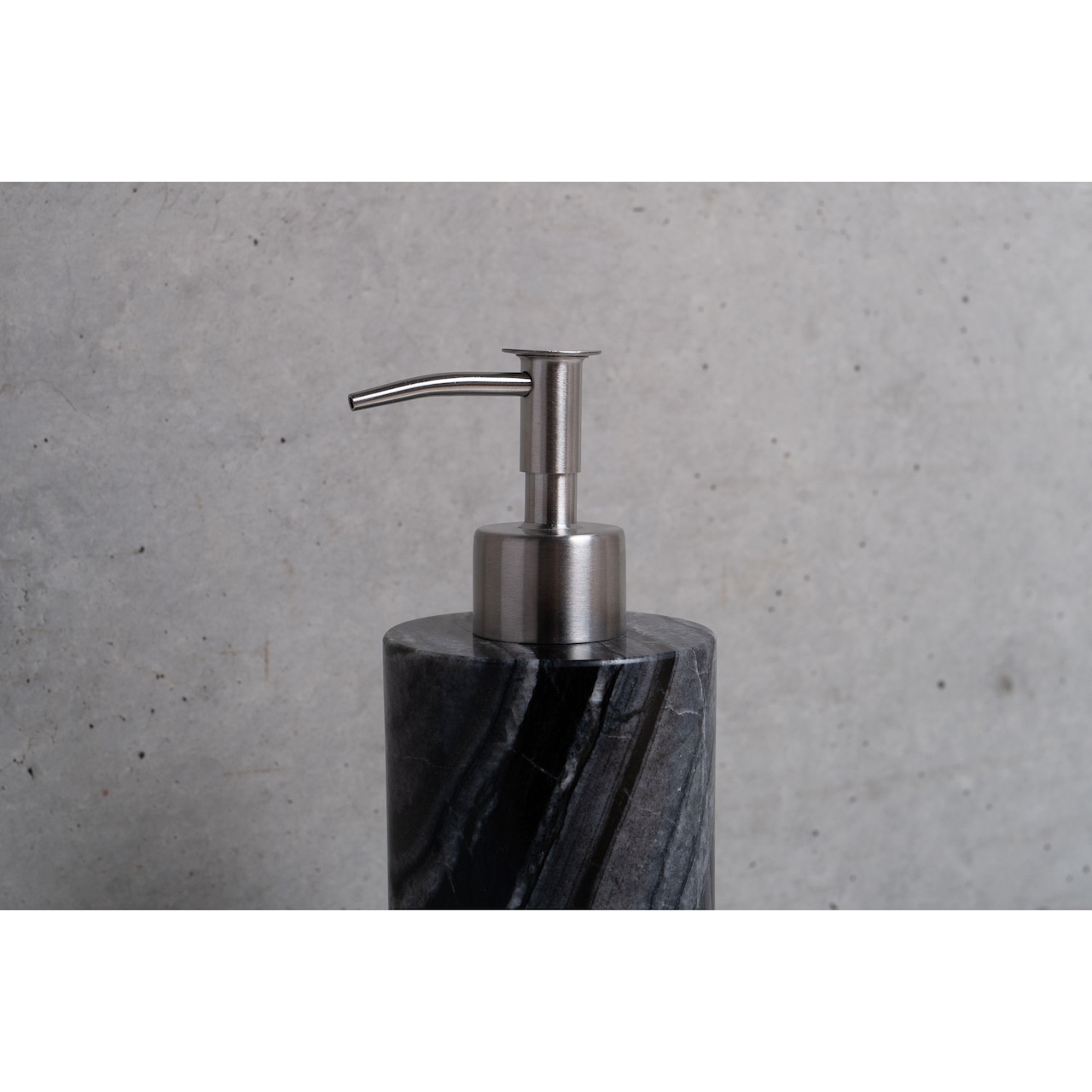 MARBLE SOAP DISPENSER - White × Large