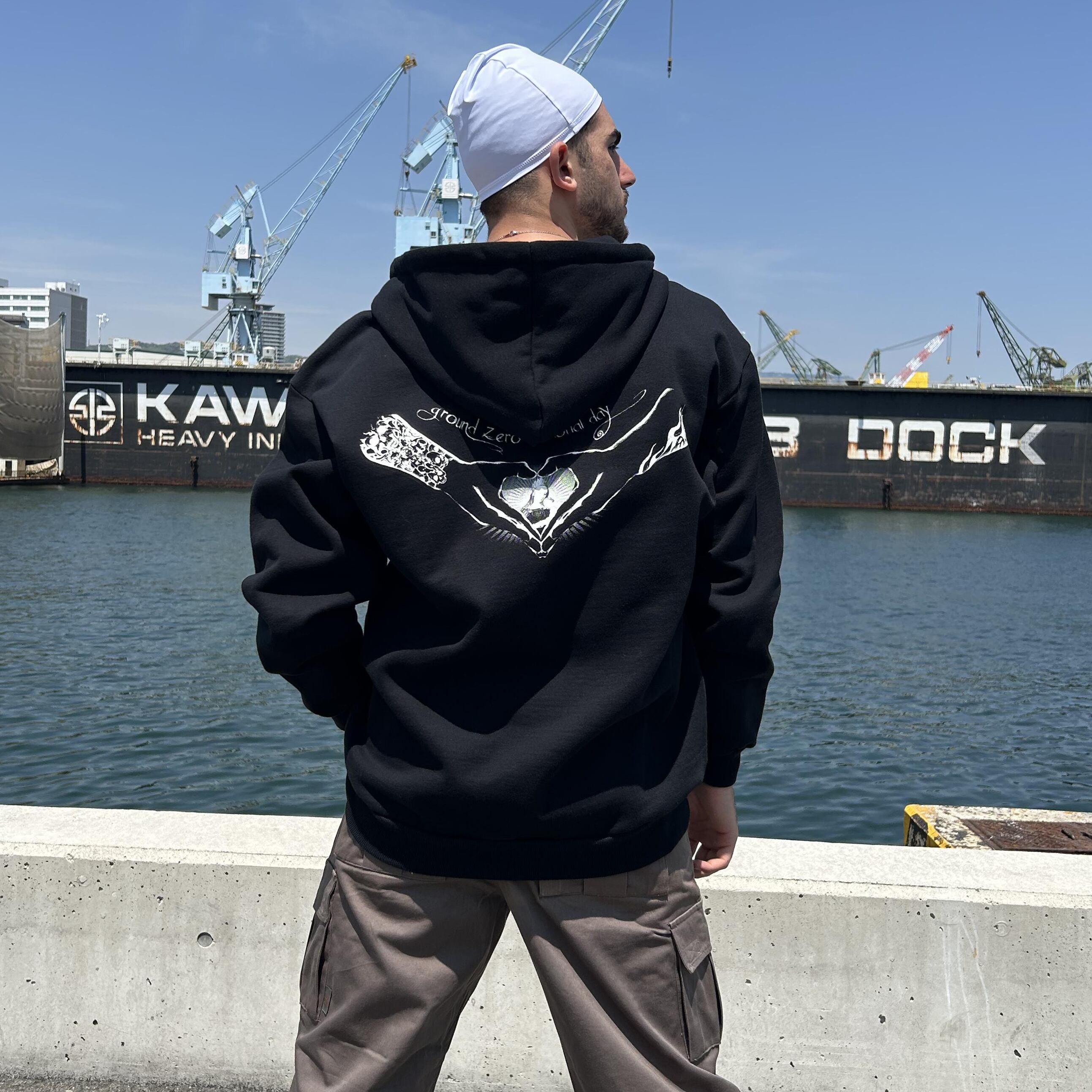 AFO】SKULL CAP SPANDEX【2 COLOR / WHITE & BLACK】 / スカルキャップ