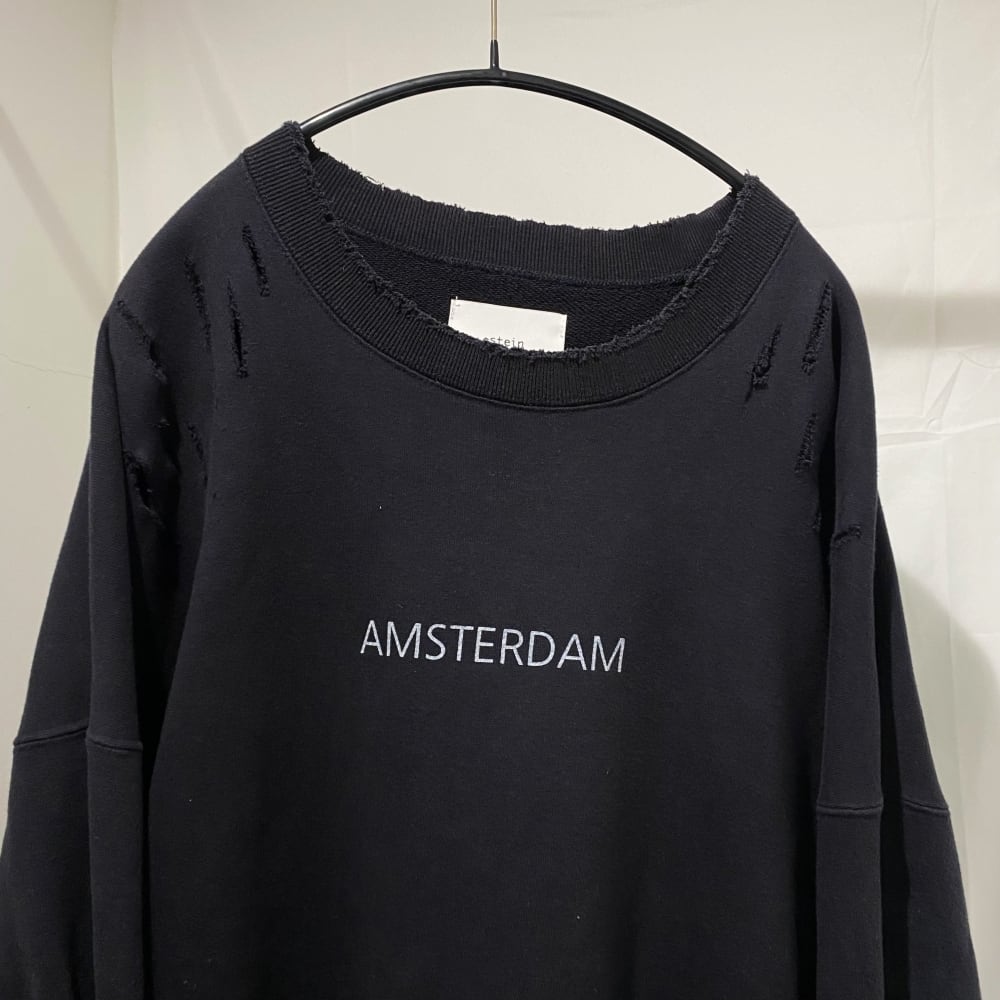 stein/OVERSIZED REBUILD SWEAT LS/Black stein】OVERSIZED REBUILD