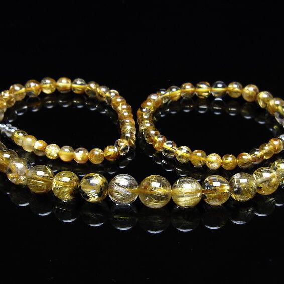 タイチンルチルクォーツ ネックレス 一点物 113-599