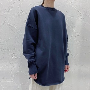 pas de calais 裏毛裏起毛ワイドプルオーバー