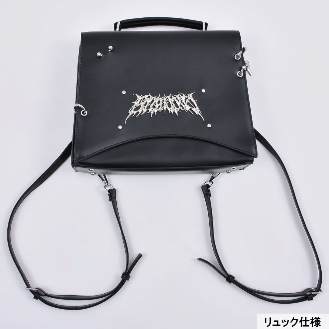 【 限定ステッカー付 】GADID ANONIEM VOLYA BAG バッグ SHOULDER BAG WITH CLASP CLOSURE(FREE SIZE Black): Ground Y｜THE