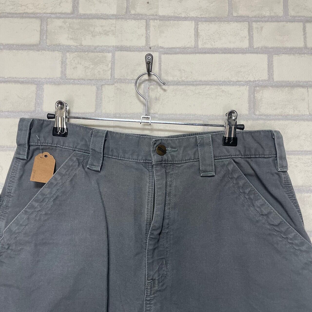 W38×L32】【ダブルニー】Carhartt ペインターパンツ コットン100% 革 