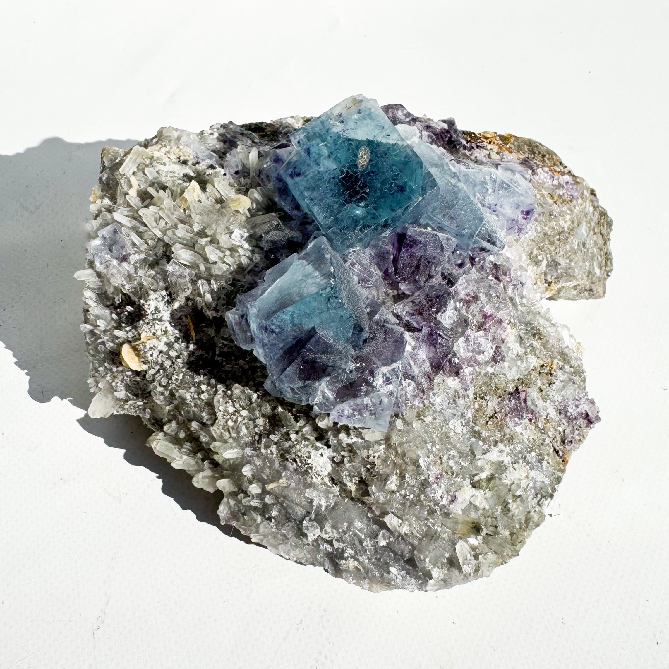 Blue fluorite from Yindu