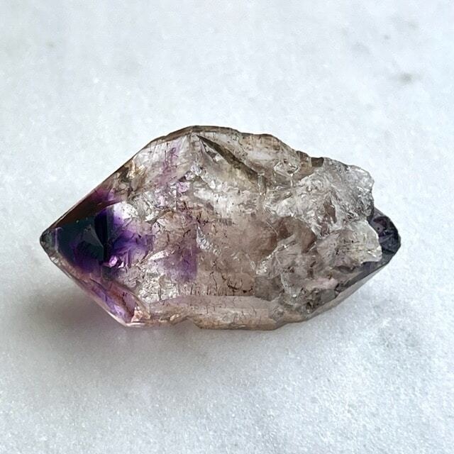 【超美石】【レア】アメジストエレスチャル　ポイント（ダブルポイント）4832
