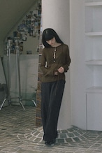 DU260704 Sheer Mohair Button Knit【一部予約商品10月中旬】