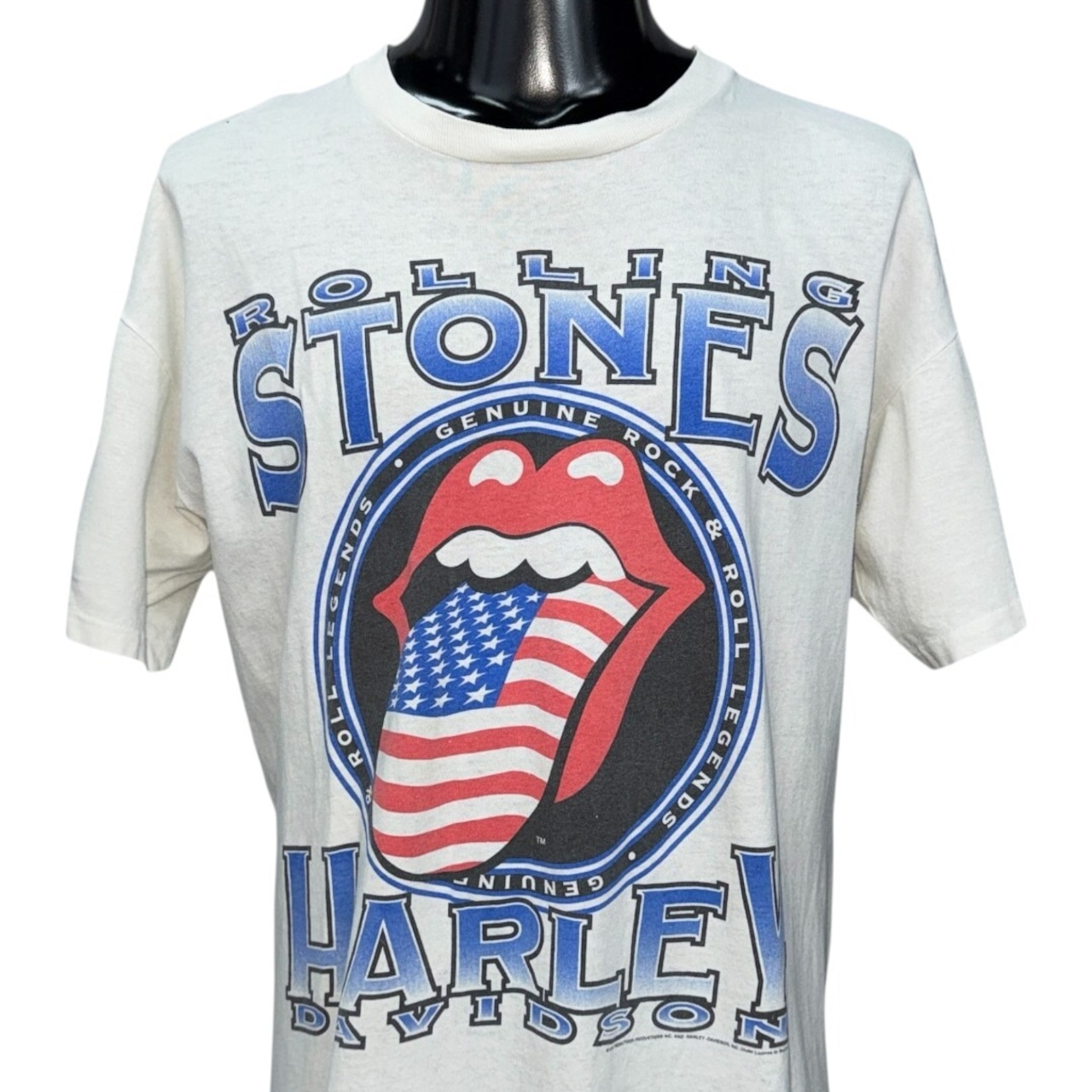 【THE ROLLING STONES】ローリング・ストーンズ "HARLEY-DAVIDSON" 90's Vintage Tシャツ