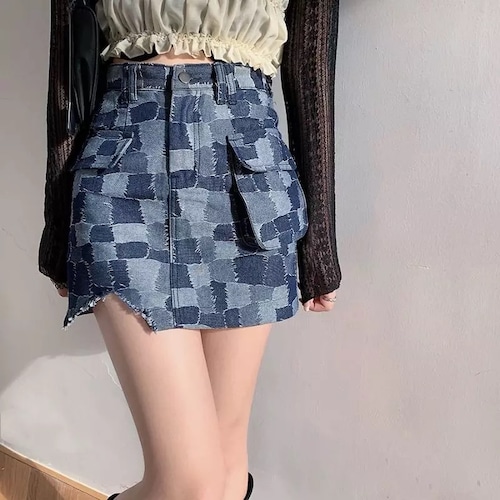 予約*denim skirt