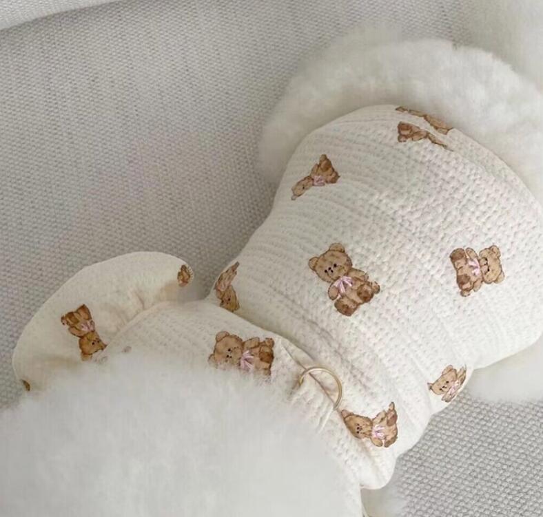 《予約》3101382 しっとりワッフルくまさんワンピ