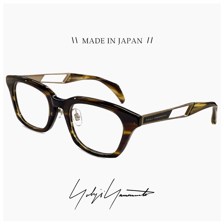 メンズ ヨウジ ヤマモト メガネ 日本製 19-0092 3 c03 49mm Yohji