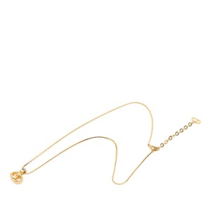 ディオール CDロゴ ネックレス ゴールド メッキ ラインストーン レディース Dior 【中古】