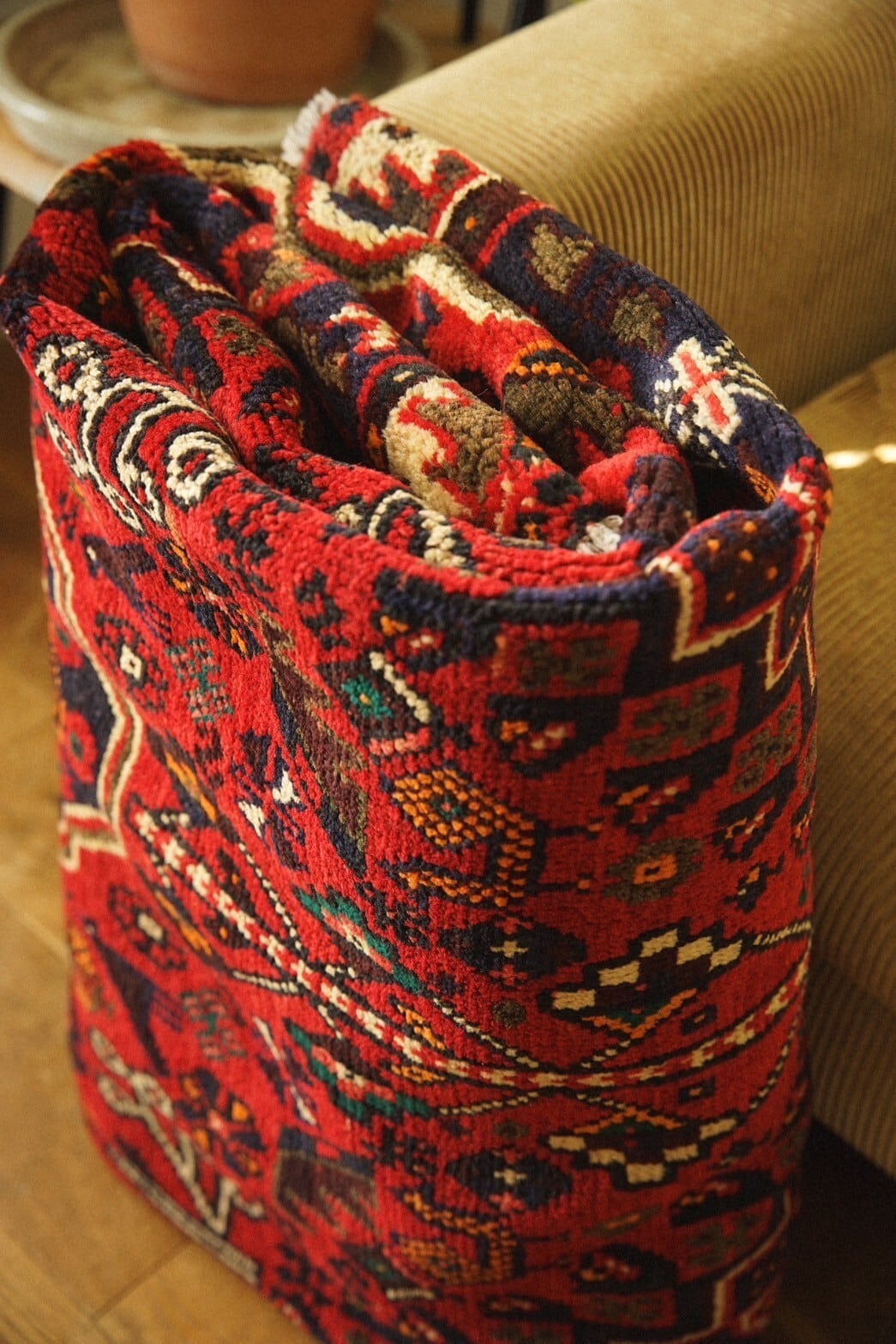 1228-Vintage Qashqai rug | 手織りのヴィンテージラグ専門店 | Bahr