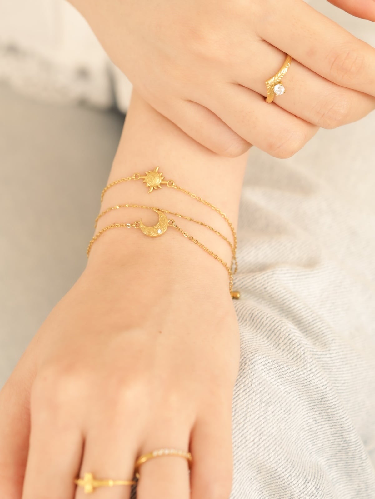 316L hawaiian simple sun bracelet #b17 | rani