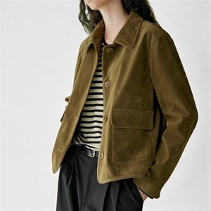 suede short jacket  00235