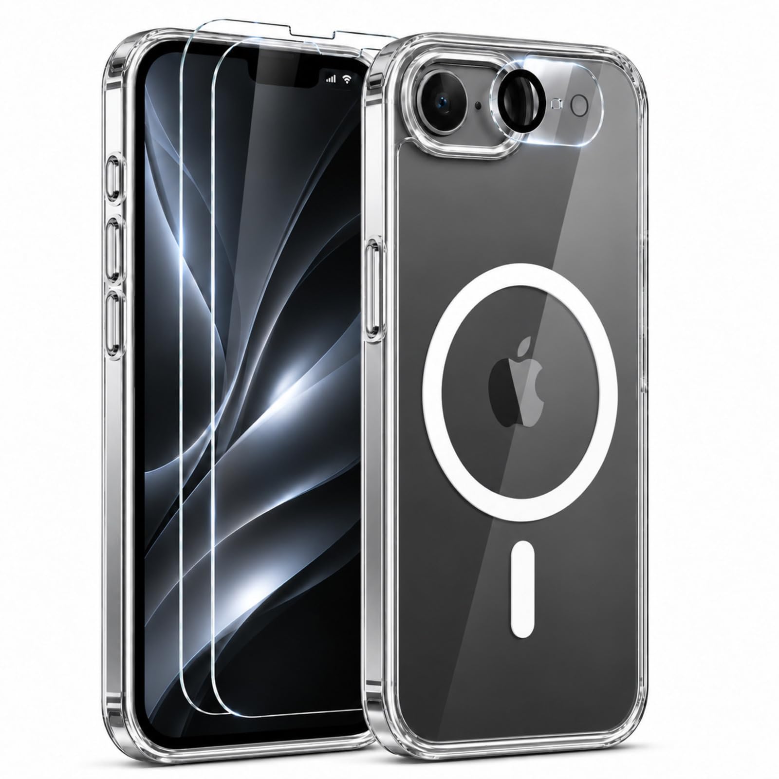 KOWEDYA iPhone 17e ケース/iPhone 16e ケース MagSafe対応 全面保護 16e/17eカバー 軽量 クリア