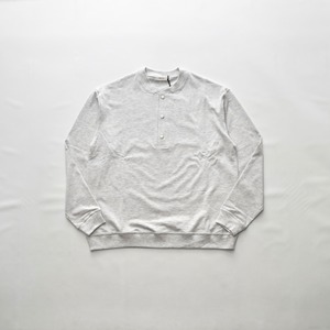 【alvana アルヴァナ】FADE HENLEY NECK LONG SLEEVE SWEAT T-SHIRT フェードヘンリーネックロングスリーブスウェットTシャツ ACS-C017 (2COLORS)