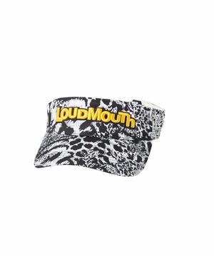 【LOUDMOUTH】ユニセックス サンバイザー サイズ調整可能 レオパードタイガー