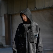 KUON / GANKO別注 Sashiko Kimono Sleeve Cutoff Denim shirt jacket レディースコーディネート