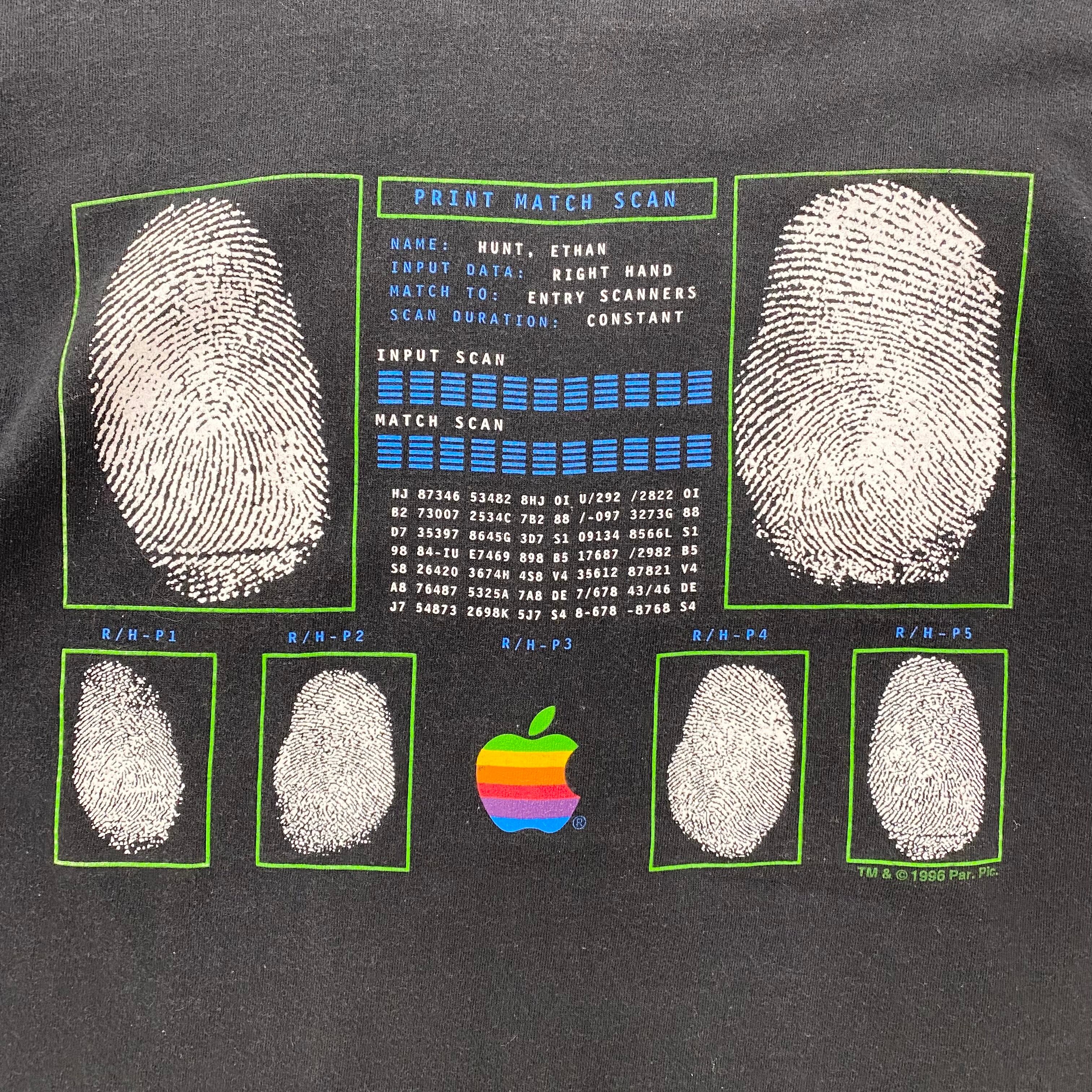1990's Print T-Shirt “APPLE × MISSION IMPOSSIBLE” | HIMSELF