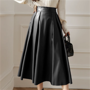 【送料無料】 スカート 3色 ロングスカート レザースカート ロング ミモレ丈 フレア Aライン シンプル ファスナー ハイウエスト ウエストゴム 厚手 レザー PU生地 かわいい 大人可愛い きれいめ カジュアル 大人 上品 おしゃれ お洒落 こなれ感 コンサバ系 ラフ 抜け感 無地 秋 誕生日会 30代 40代 レディース 女性用 ママ デート お出かけ お呼ばれ 休日 アウトドア お茶会 女子会 授業参観 着回し 普段使い ファッション コーデ スタイル 定番 プチプラ 着痩せ   ドレープ