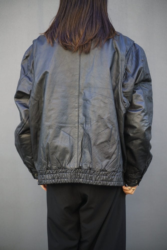 Sergio Valente] Vintage Big Silhouette Single Leather Jacket