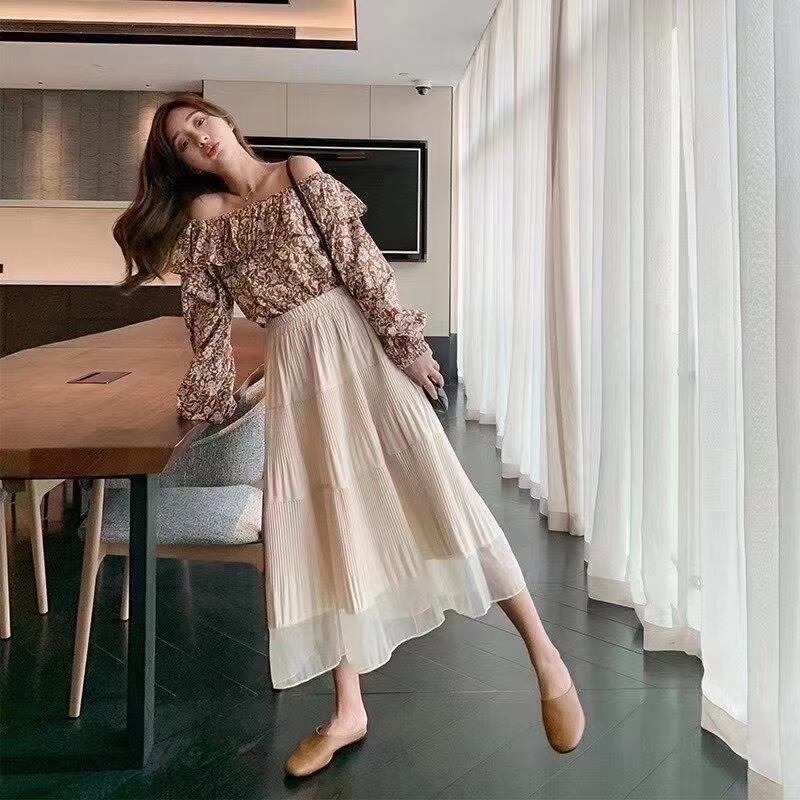 ランダムプリーツ　スカート　AJ11394-A008