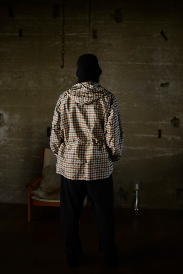 NICENESS / LEVENE SILK CHECK TAFFETA PARKA