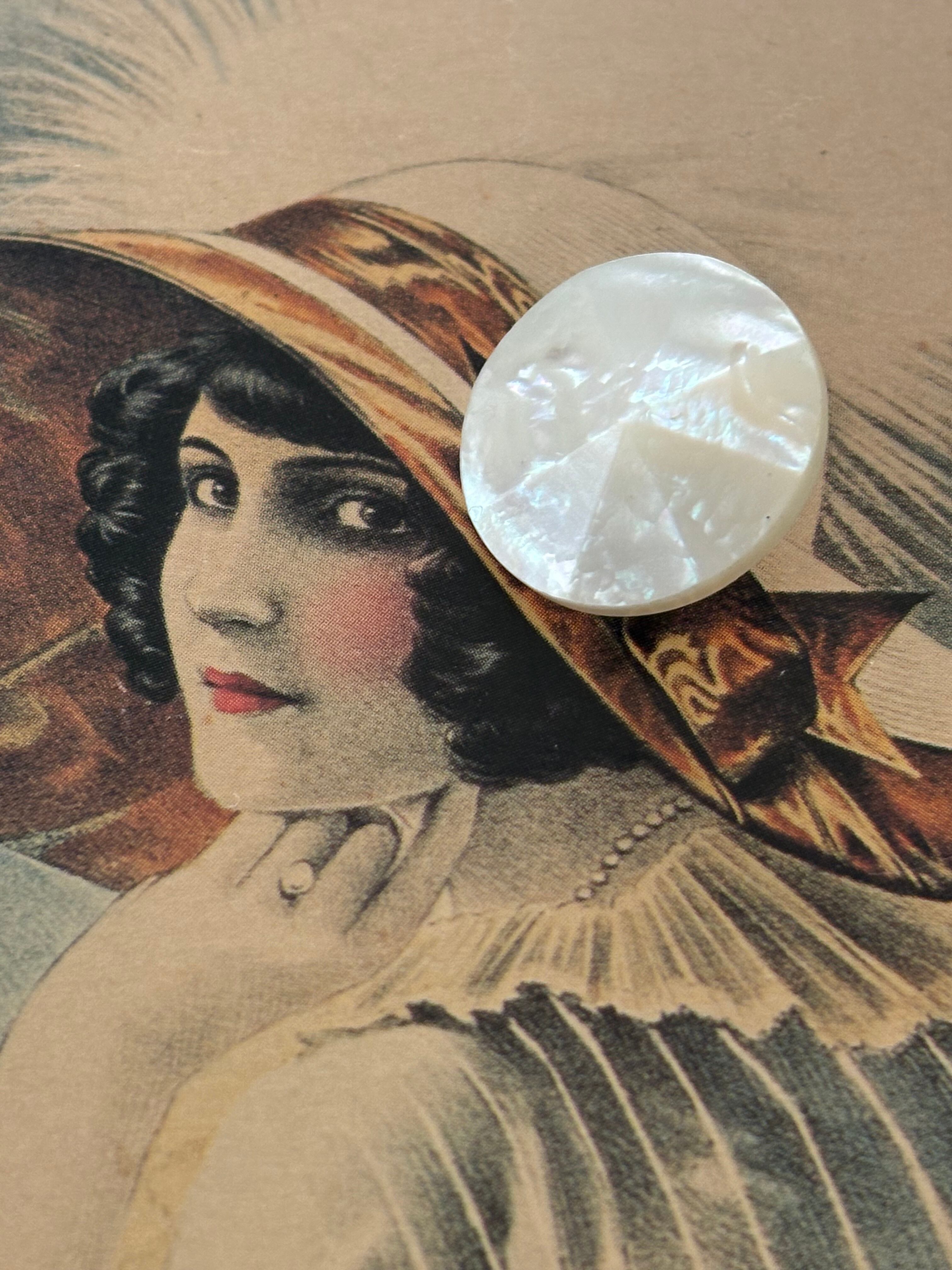 20mm Japanese ヴィンテージボタン シェル レトロボタン アクセサリーパーツ デコレーション材