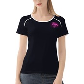 Women's All-Over Print T shirt Neon 4513
