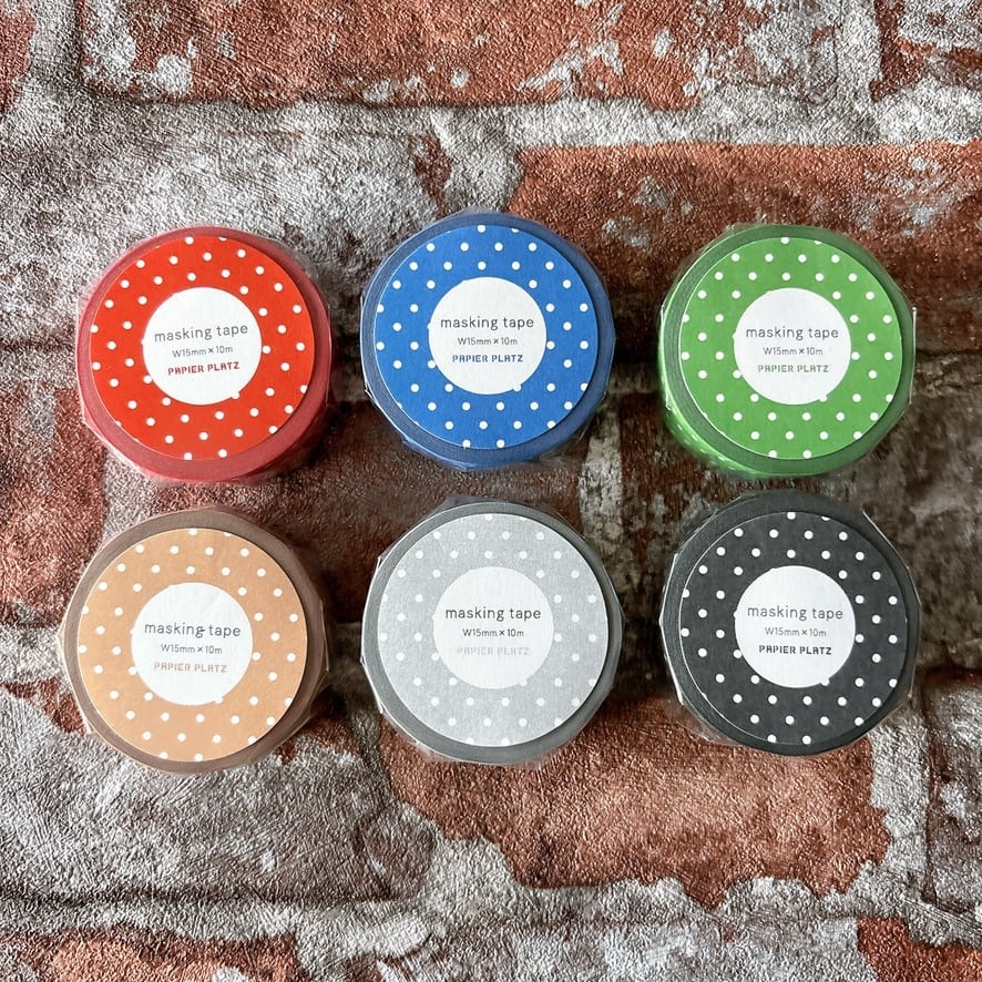 spicaの庭 マスキングテープ【でんぐり返り】15mm 7メートル | penpen