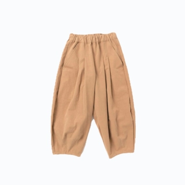 【25AW】mimi poupons(ミミプポン)ツータックパンツ BEIGE(8y/10y)