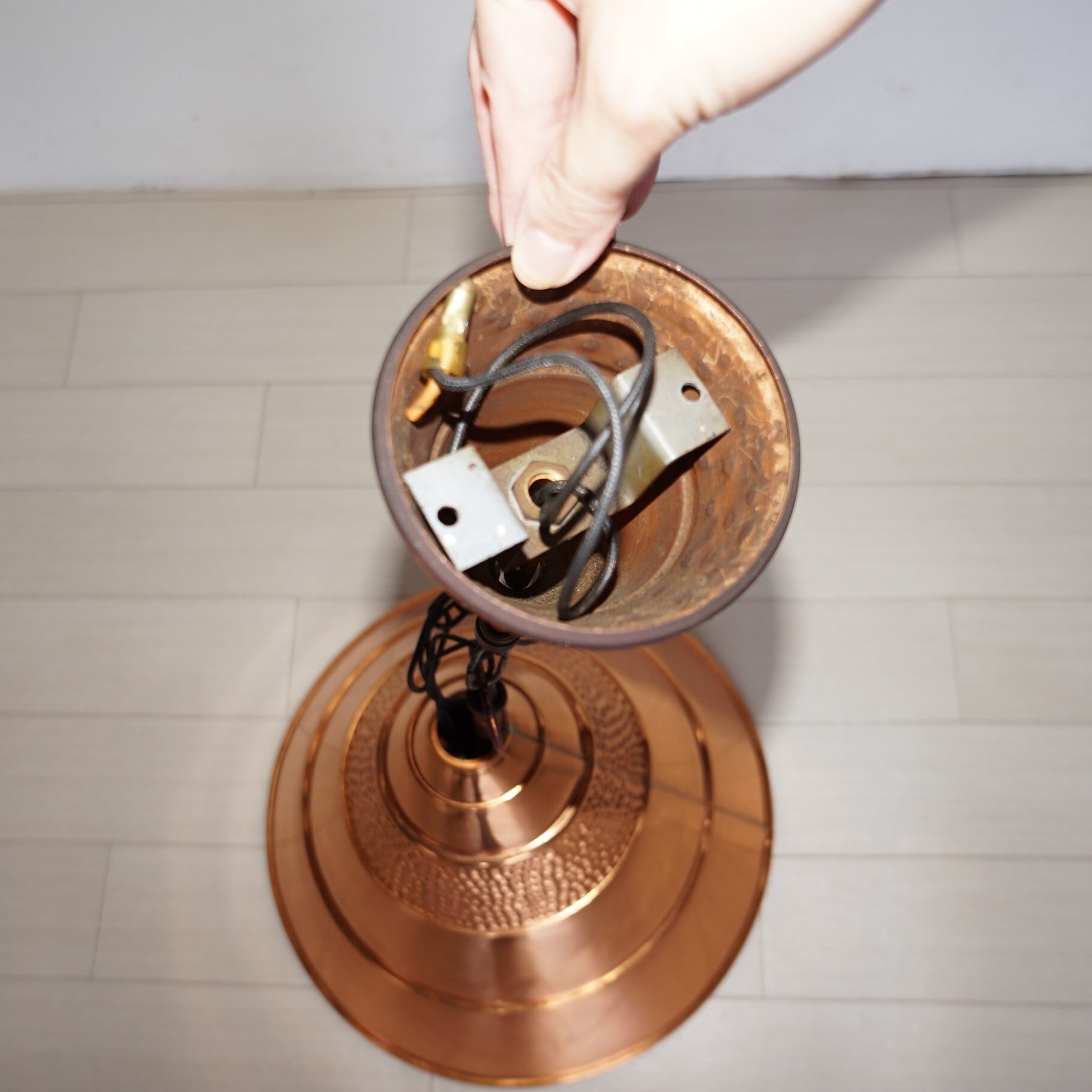 喫茶リプトン 銅のランプシェード | 純喫茶家具の村田商會