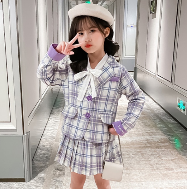 卒園式 子供服 ジャケット スカート 2点セット セットアップ