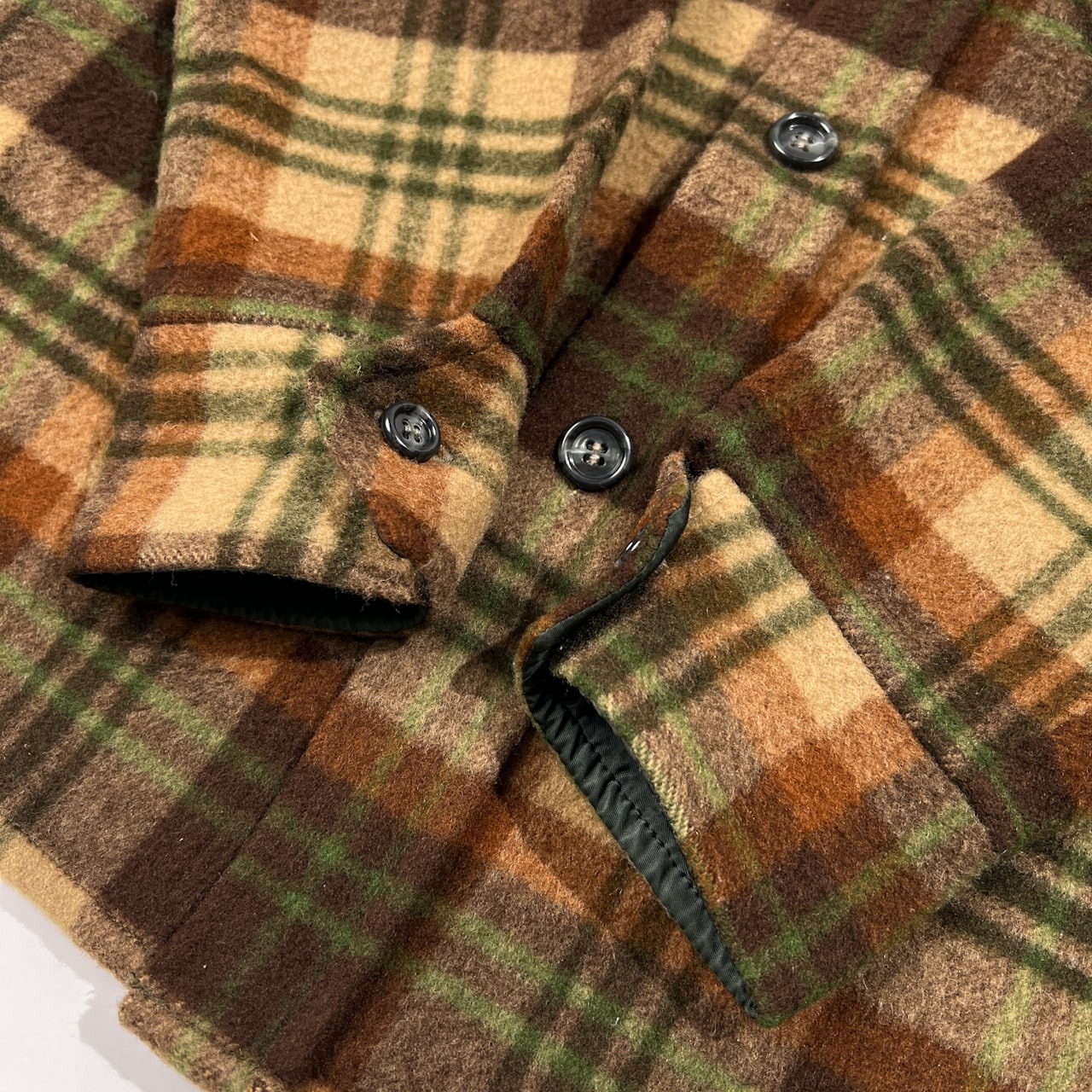 70s 当時物 VAN JAC ヴァンヂャケット Sportswear Specialist チェック 長袖 ウール シャツ ジャケット S /ビンテージ/男女でも