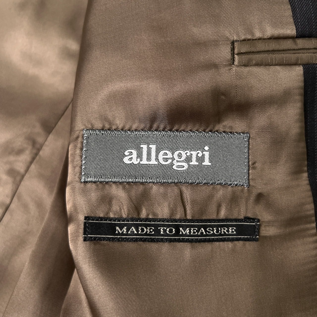 allegri アレグリ シャドーストライプ テーラードジャケット 50(L) /メンズ/ブラック/LANIFICIO F.LLI CERRUTI生地