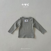 韓国子供服 / LALALAND / 26Autumn / ベベ ストライプ もちもちTシャツ / 秋服 / ベビー *6M~18M*