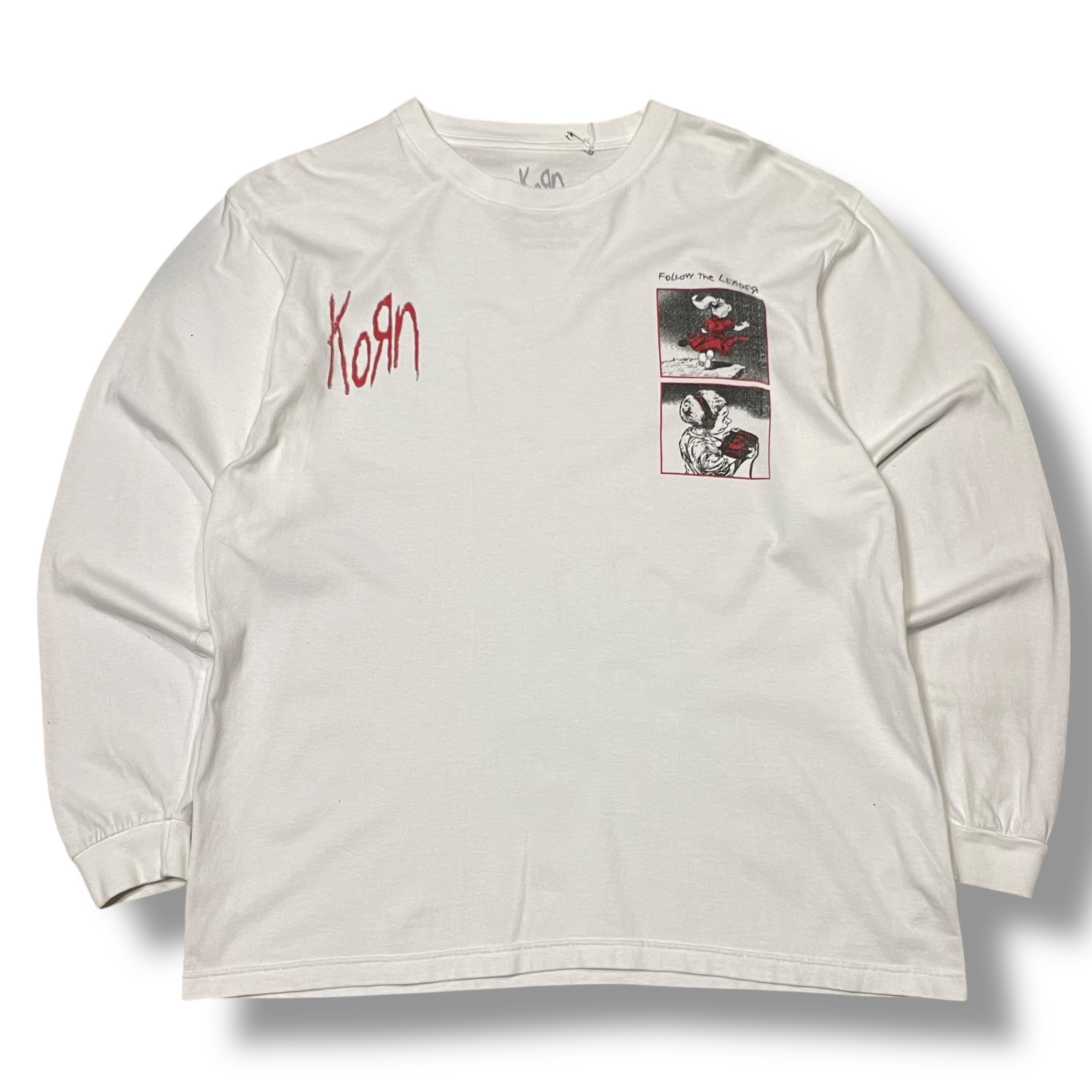 L】KORN コーン Follow the leader バンドTシャツ ロンT 長袖Tシャツ