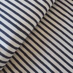 ブロックプリント生地【50cm単位】インド綿 ストライプ柄 生成り×黒 #50910-BK1