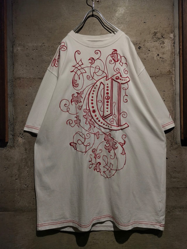 【Caka】"COOGI" Logo Embroidery Vintage Loose T-Shirts