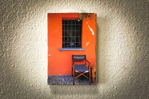 「オレンジと椅子」Roma #2516-ハガキサイズ