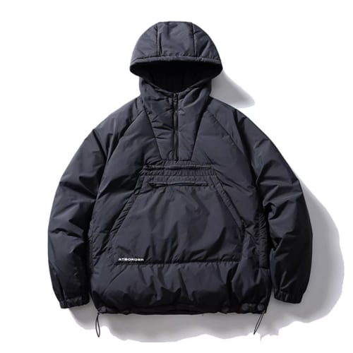 ハーフジップフードプルオーバー vi1638